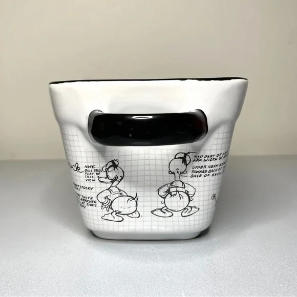 Disney Sketchbook Mickey Mouse Character Autograph Ceramic Loaf Pan - Picture 4 of 8